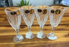 4pc Bohemia Crystal Champagne