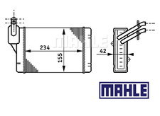 HEATER MATRIX & SEAL VW GOLF