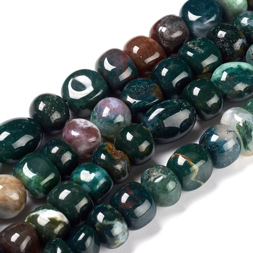 Natural moss agate - natural, 8mm