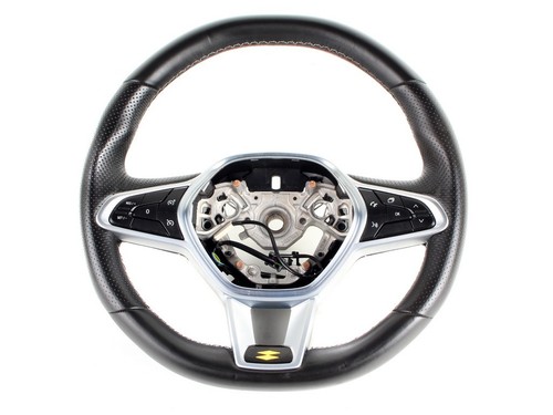 Leather steering wheel - leather,