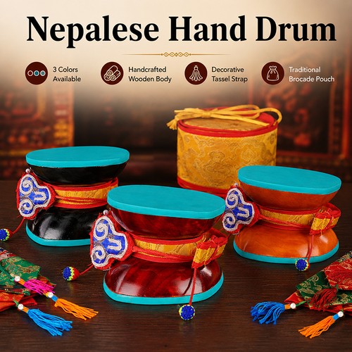 Nepalese hand drum tibetan - hand,