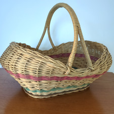 Vintage Wicker Shopping Basket