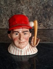 ROYAL DOULTON CHARACTER JUG - THE BASEBALL PLAYER (PHILADELPHIA) - D6957.
