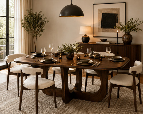Nero dining table dark solid - dark,