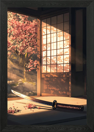 Demon slayer katana - katana, framed