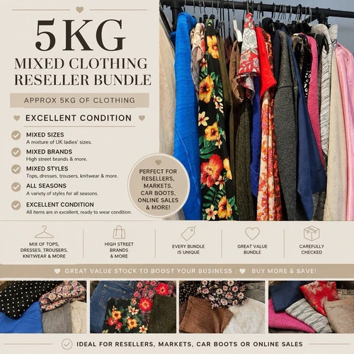 5kg mixed clothing - clothing, grade