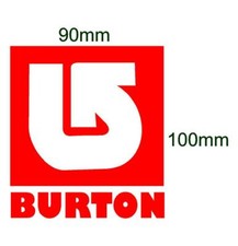 Burton surfing skateboard paddleboard snowboard car campervan stickers 100mm