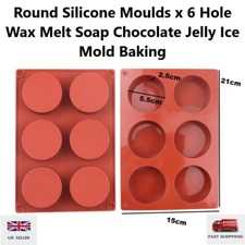 6 Cavity Silicone Round Soap