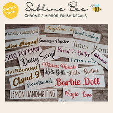 Custom Chrome Vinyl Decals –