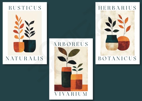 Mid century modern botanical - modern,