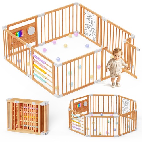 Wooden playpen extra large for - wooden,