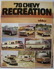 CHEVROLET Recreation Vehicles 1978 Car Sales Brochure Jul 1977 #3587