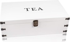 White Wooden Tea Box Storage