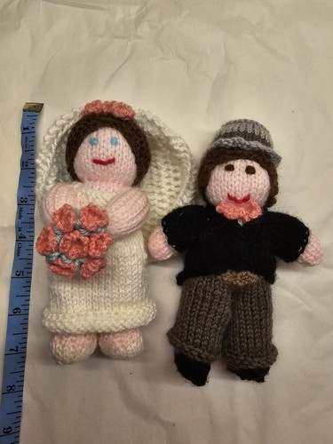 Handmade knitted bride - bride, and