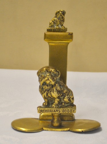 Brass greyfriars bobby - bobby, letter