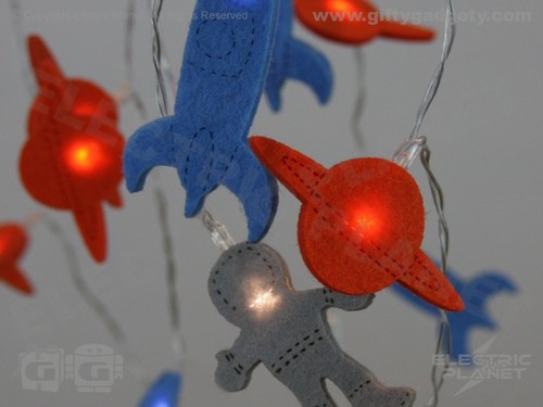 Spaceman rocket felt led - rocket,