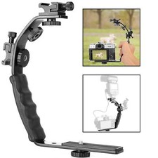 Shaped flash bracket dslr - bracket,