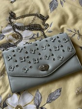 Pale Blue Grey Handbag With