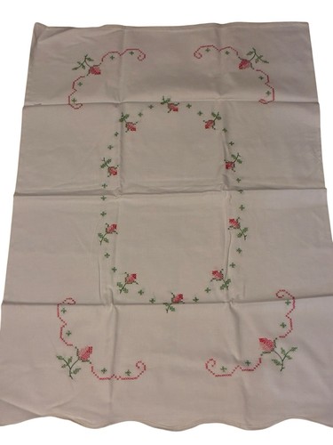 Vtg hand embroidered - vtg, pink