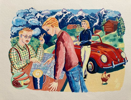 Vintage painting - vintage, /