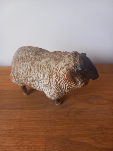 Studio pottery sheep 12 5cm - studio, 12.5cm