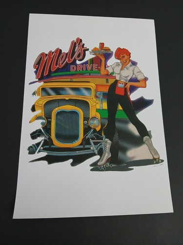 Drive poster mel carhop - drive-in,