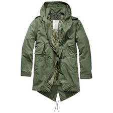 Brandit M51 US Parka Urban Lining Fishtail Mens Cotton Casual Outdoor Olive