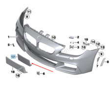 BMW 6 F06 Front M Sport Bumper