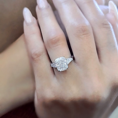 Diamond ring engagement - diamond,