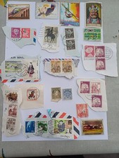 Mixed selection of used foreign postage stamps