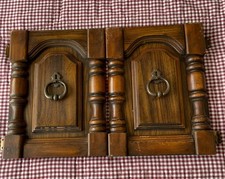Salvaged Vtg Set Of Four Brown