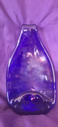 Glass spoon rest blue - glass,