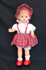 Vintage Japanese Tinplate and Celluloid  Wind up Walking Doll (MASUDAYA)