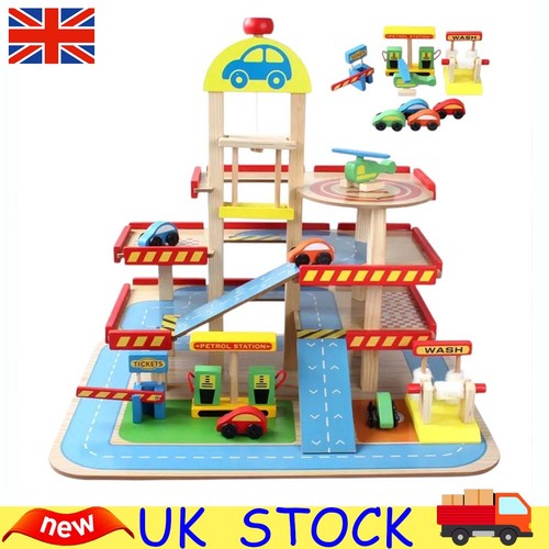 Wooden storey garage pretend - wooden,