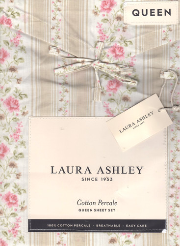 Laura ashley queen sheet - queen, set