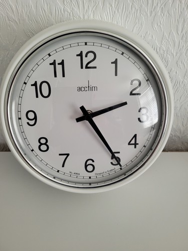 Acctim wall clock white inch - acctim,
