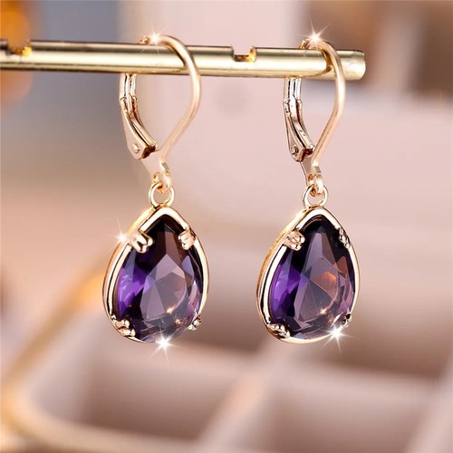 9ct gold purple amethyst - 9ct,