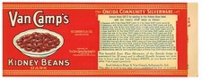 GENUINE TIN CAN LABEL 1928
