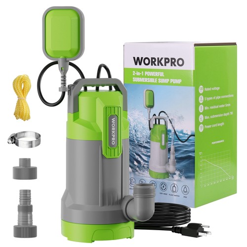 Workpro 1hp 4500gph - workpro, pump