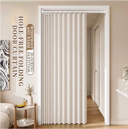 Pvc folding door oak - door, effect