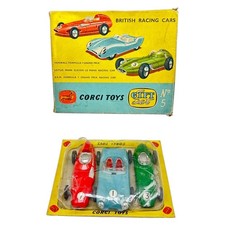 *CORGI TOYS* GIFT SET NO.5 BRITISH RACING CARS VANWALL LOTUS B.R.M ORIGINAL BOX