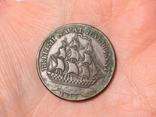 1812 British Naval Horatio Nelson Half Penny Coin Token #M151