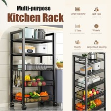 5 Tier Storage Trolley Cart on