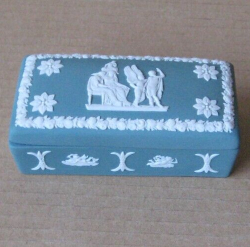 Wedgwood teal jasper oblong - wedgwood,