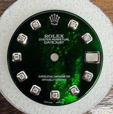 Rolex Ladies MidSize Datejust Custom Green MOP Diamond Dial 68274 68240 178274
