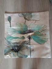 Square Floral Poppy Cushion