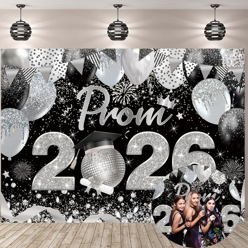 Black silver prom 2026 - silver,