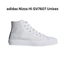 adidas Nizza Hi Womens / Unisex Canvas Trainers GV7607 RRP £70 CLEARANCE