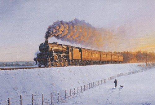 Lms black railway engine - br, 5