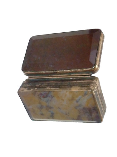 19thc agate gilt brass - agate,